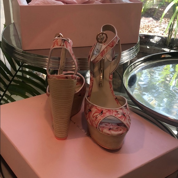 Sophia Webster Lula Dream Flamingo Wedge - Picture 4 of 5